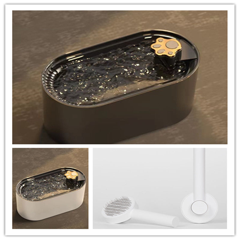 3L Cat Automatic Water Fountain With LED Light