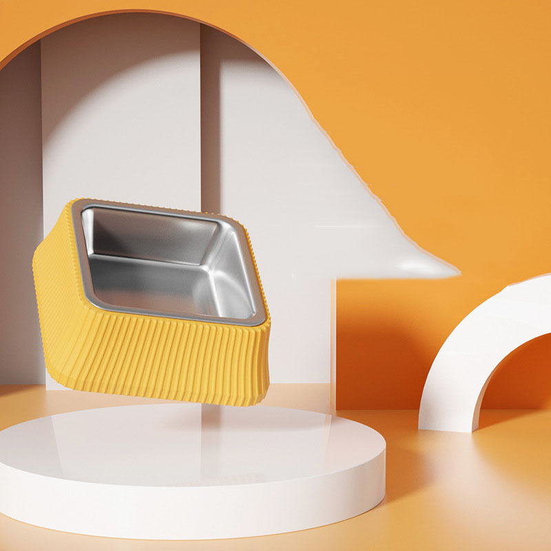 Anti-overturning Separable Stainless Steel Cat Bowl