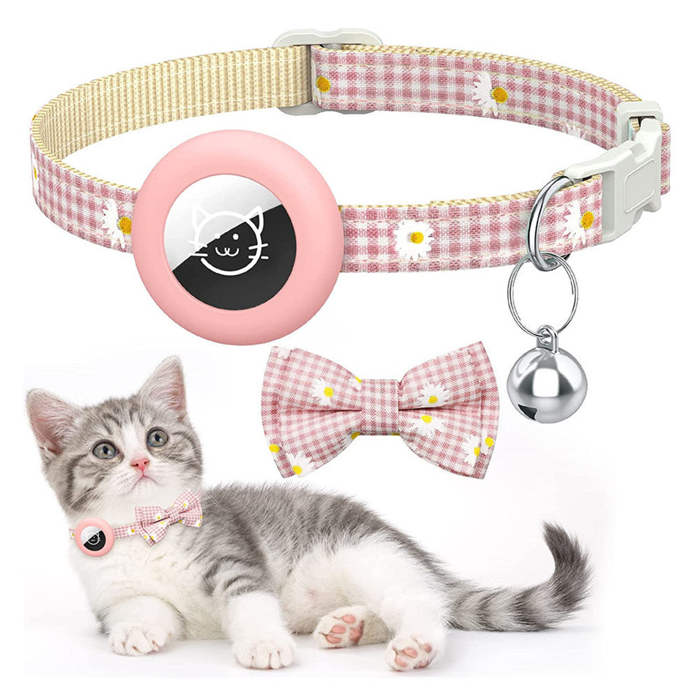 Plaid Printed Bowknot Cat Collar - Multiple Colors