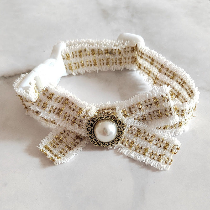 Cat Bow Tie Pet Collar Silent