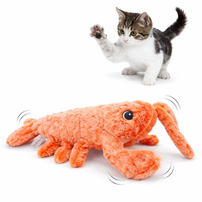 Electric Jumping Lobster Cat Toys - USB Charging Lobster Simulation