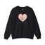 Sleeping Cat Heart Love Starts Here Sweatshirt | Cute Cat Graphic