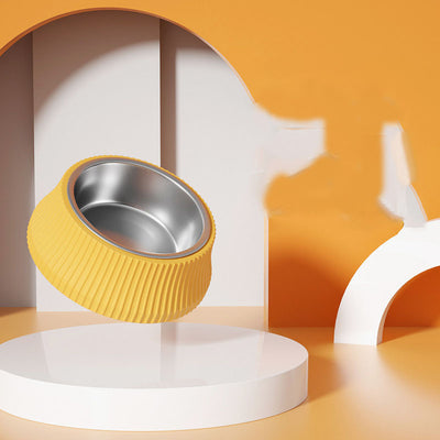 Anti-overturning Separable Stainless Steel Cat Bowl
