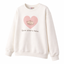 Sleeping Cat Heart Love Starts Here Sweatshirt | Cute Cat Graphic