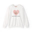 Sleeping Cat Heart Love Starts Here Sweatshirt | Cute Cat Graphic