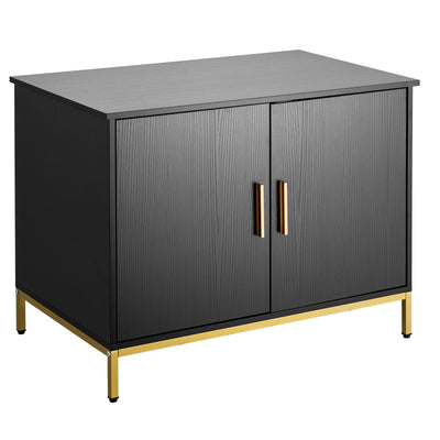 Cat Litter Box Enclosure Furniture, 27.6 In Hidden Litter Box Cabinet With Metal Legs & Handle, Modern Style Cat Washroom House End Table, Fit Most Of Litterbox, For Bedroom Living Room