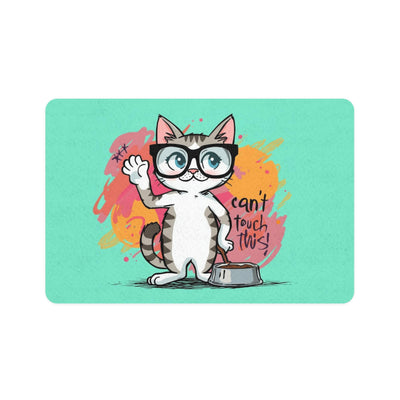 Cat Food Placemat Pet Food Mat (12x18) | Cat Feeding Mat