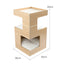 Modern Solid Wood Double Layer Cat Bed