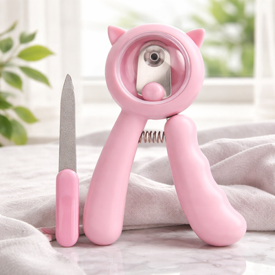 Cat Professional Nail Clipper With Sickle Stainless Steel