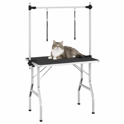 Grooming Table with 2 Loops for Cats, Foldable