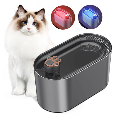 3L Cat Automatic Water Fountain With LED Light